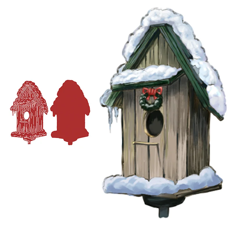 

Bird House Die Set Cutting Dies for DIY Scrapbooking Crafts Dies Cut Stencils Maker Photo Album Template Handmade Decoration