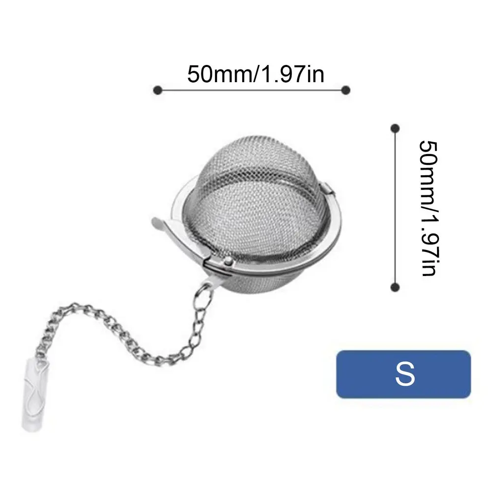 

3pcs Stainless Steel Tea Ball Mesh Tea Infuser Tea Interval Diffuser For Loose Leaf Tea Seasoning Spices Filter