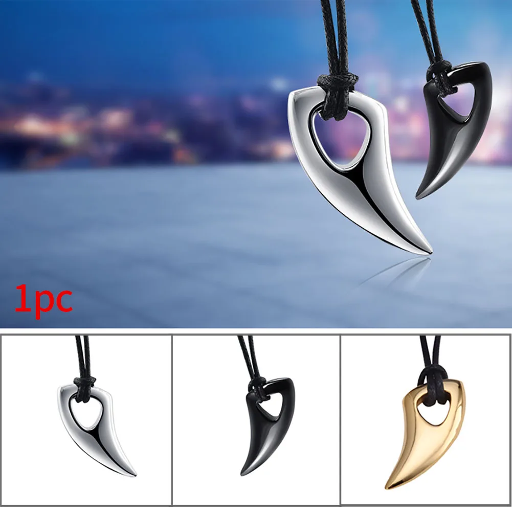 Зубы волка образные украшения аксессуары прочные мужские ожерелья повседневные