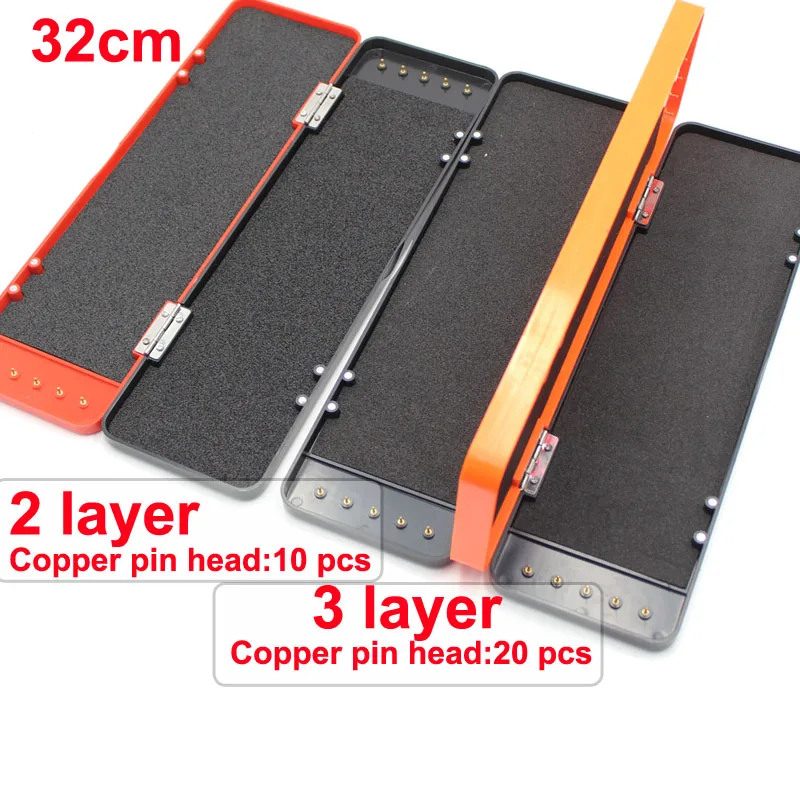 

2/3 Layers Multi-Function Fishing Line Organizing Box Carp Fishing Rigs Tackle Long Storage Box for Fishing Hook Line Organizing
