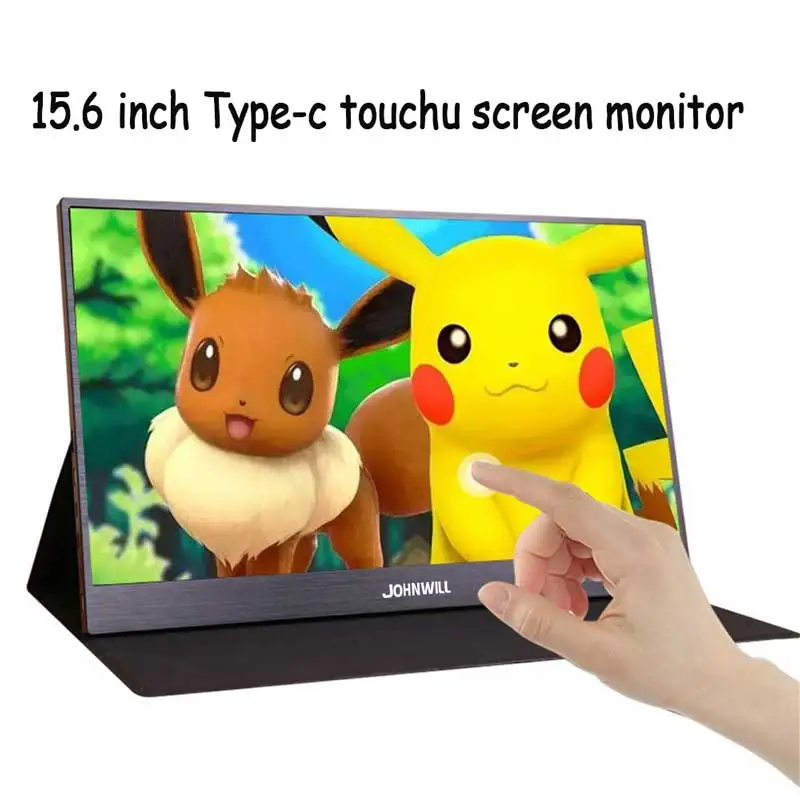 Type-C-Touch screen Сенсорный экран HD игровой портативный монитор 15," 2 типа C(USB-C) lapto PS4 Minihdmi 1080P ips USB с портами для Raspberry Pi/Xbox - Цвет: Type-C-Touch screen