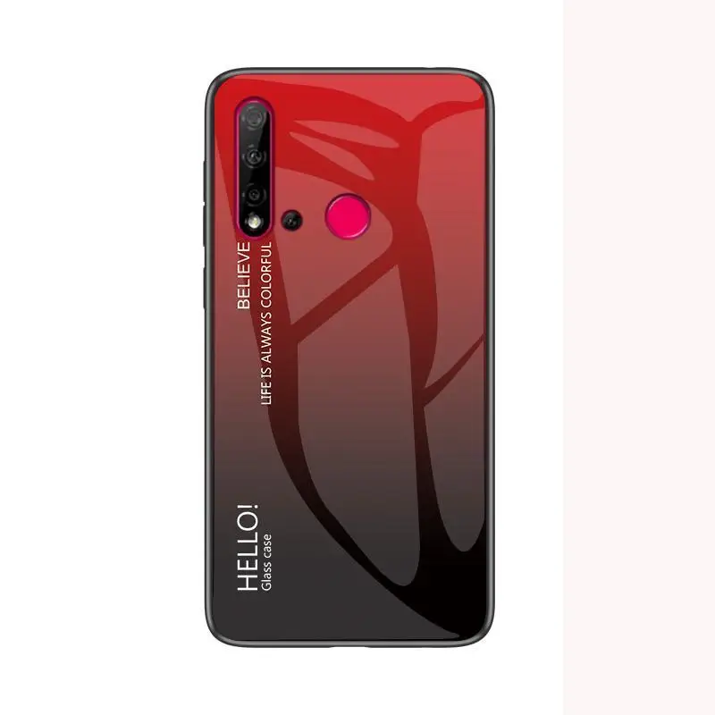 5 Градиентный чехол из закаленного стекла для huawei P Smart Z plus Nova 5 5i P20 Lite Mate20 P30 Pro Honor 8X 8C 10i 20i Slim Case Capa - Цвет: 5