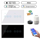 Умный Беспроводной Выключатель eWeLink, Wi-Fi, 456 клавиши, настенная розетка, сенсорная панель управления, совместимая с Alexa Google Home