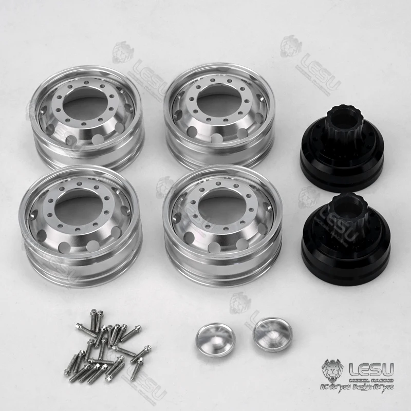 Металлическая ступица заднего колеса LESU для Tamiya 1/14 Volvo Радиоуправляемый трактор