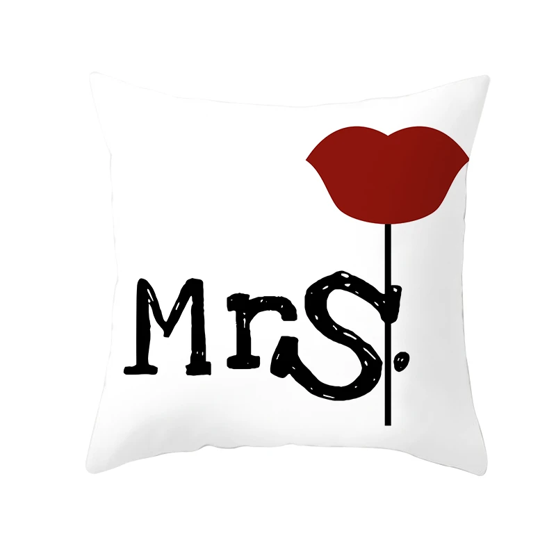Декоративная наволочка для дивана Fuwatacchi День Св. Валентина Подарочный чехол