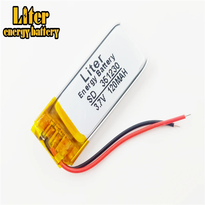351230 3 7 V 120mah литий полимерный аккумулятор планшета с защитной платой для MP3 MP5