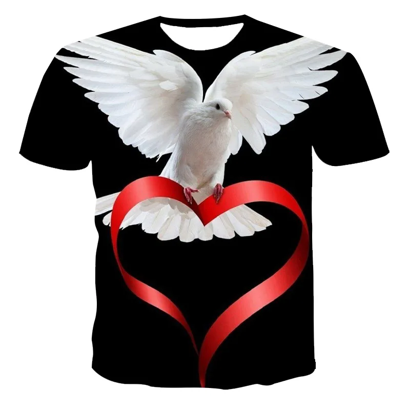 

The Latest Animal Pigeon Series For Spring And Summer Men And Women 3D Printing Fashion Popular Casual Sports T-Shirt Xxs-6xL