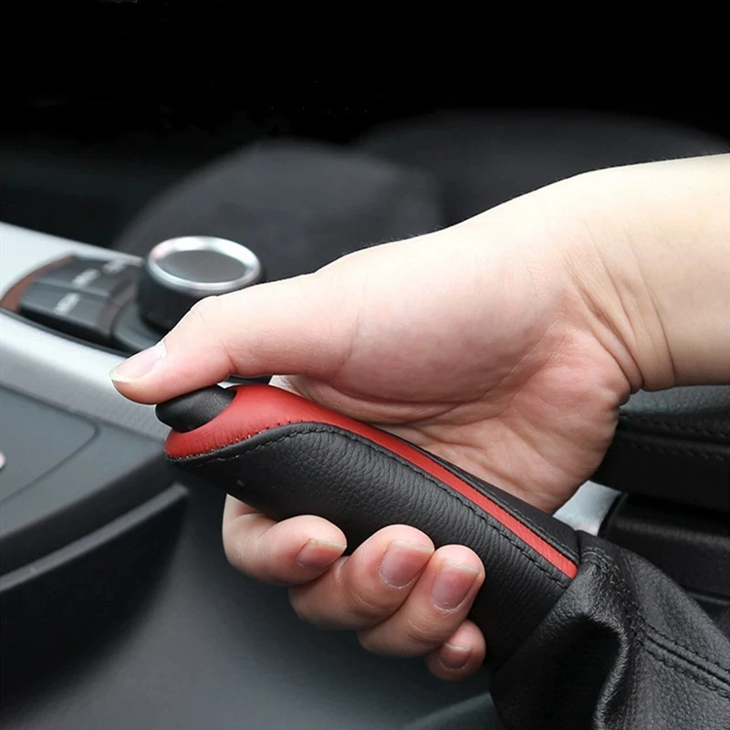 

Car Leather Gear Shift Handbrake Handle Protection Cover For-BMW E90 F30 F31 F34 F32 F36 M3 M4 F80 F82 E84 F48 E88