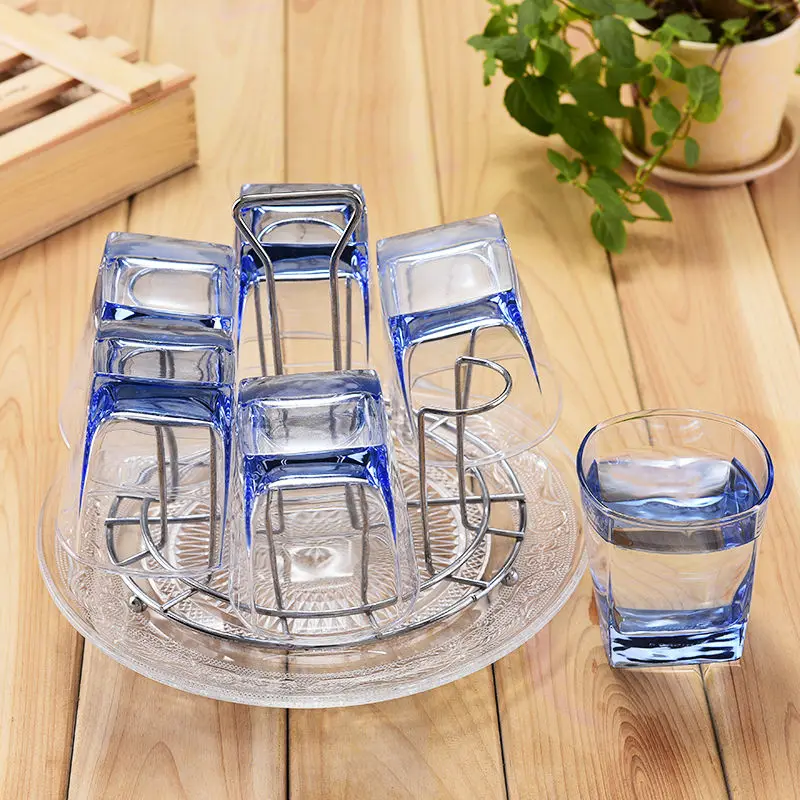 

Glass Set Home 6 Pack High Temperature Drinking Water Cups Lead-free Juice Milk Cup with Cup Wine Glasses Glass Cups Glass Wine