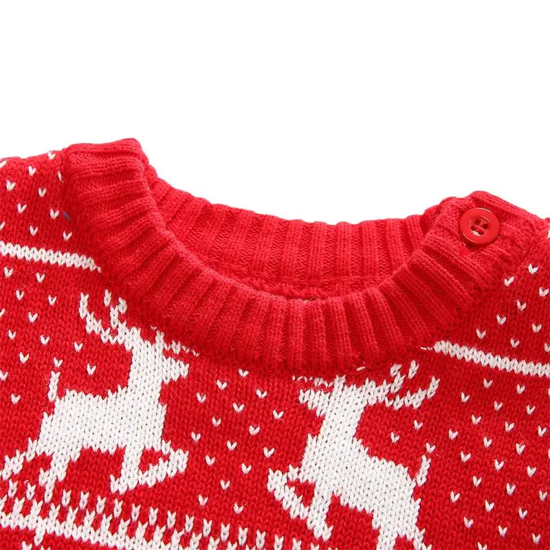 Свитер Famuka с рождественским оленем для маленьких мальчиков и девочек новинка 2019