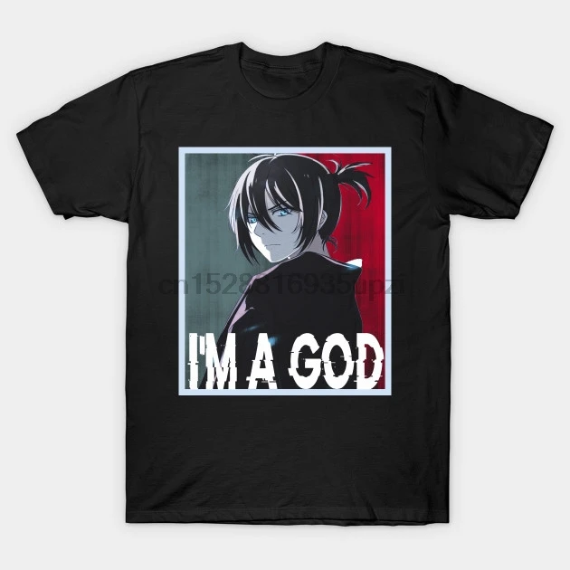 Мужская футболка I & #39M A GOD YATO Noragami wo футболки Топ|Мужские футболки| |