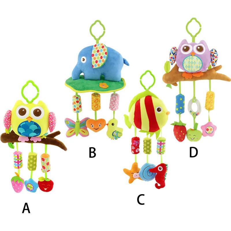 

baby toys 0-12 months Kid Baby Spiral BedStroller Toy Animal Modeling Educational Plush Toy zabawki dla niemowlaka #3J29