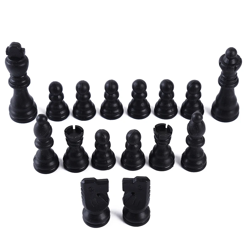 

1 Pack Chess Pieces Plastic Complete Chessmen International Word Chess Game Entertainment without Chess Board 81mm Backgammon