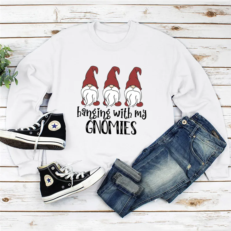 Рождественская и новогодняя Санта Клаус принт Женские С капюшоном Розовая