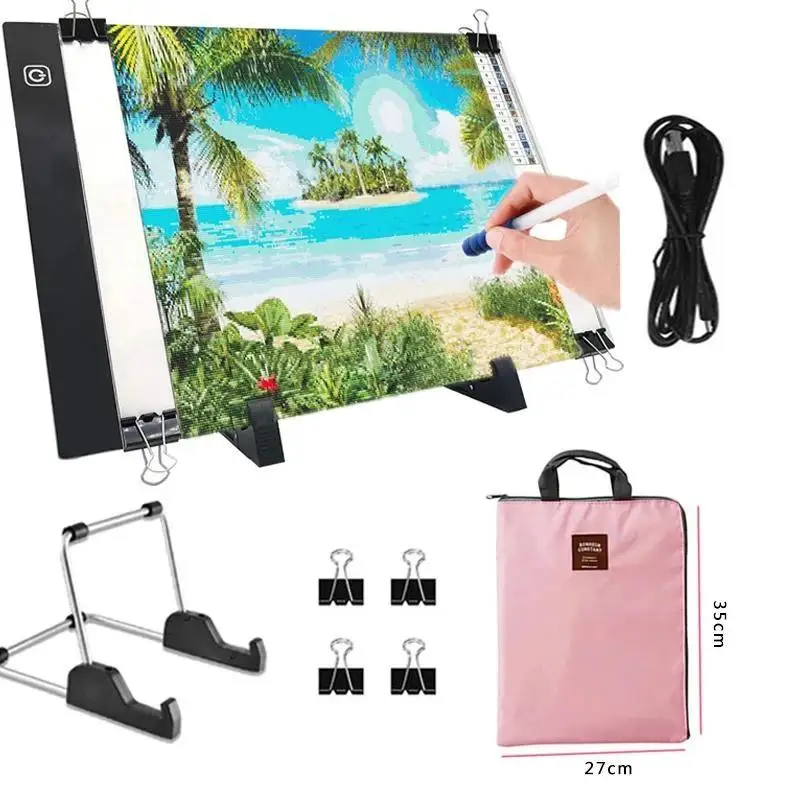 

NEW A3/A4/A5 Size Drawing Tablet Led Light Pad Tablet Diamond Painting Eye Protection Bright Copy Board Diamond Embroidery art