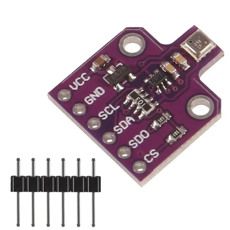 Коммутационная плата цифрового датчика температуры и влажности BME680 для Arduino