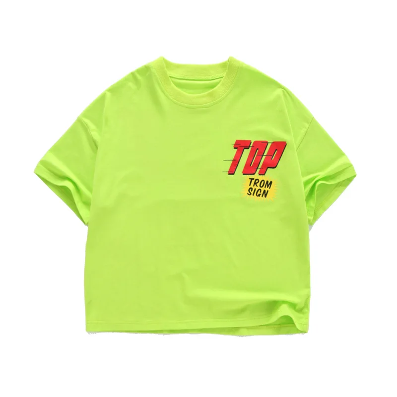 Женский джазовый костюм в стиле хип-хоп для девочек и мальчиков футболка брюки