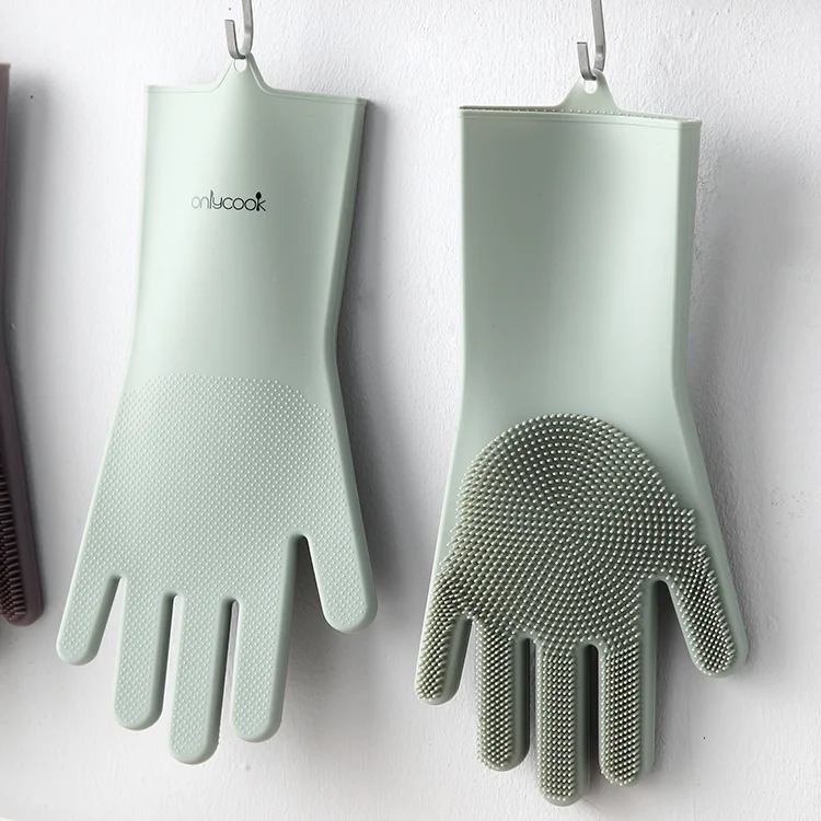 

Rubber Latex Gloves Dishwashing Waterproof Multifunctional Silicone Safety Gloves Home Guantes Nitrilo Kitchen Cleaning DG50ST