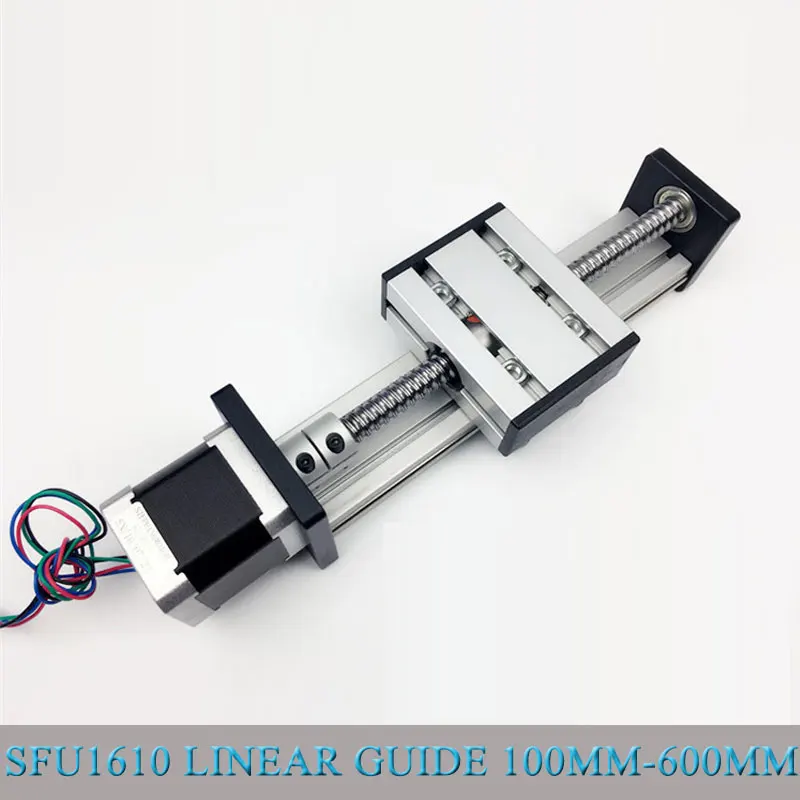 

Бесплатная доставка, технические эффективные линейные направляющие и слайды SFU1610, линейный рельсовый слайдер 23nema, шаговый двигатель