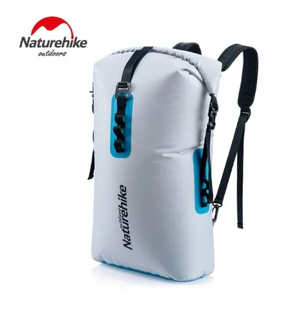 Серый цвет Naturehike Дрифт водонепроницаемый плавательный мешок комбо сухой мокрой сумки каноэ большой рюкзак спорт ПВХ Плечи сумка для воды NH19SB002 - Цвет: Серый цвет