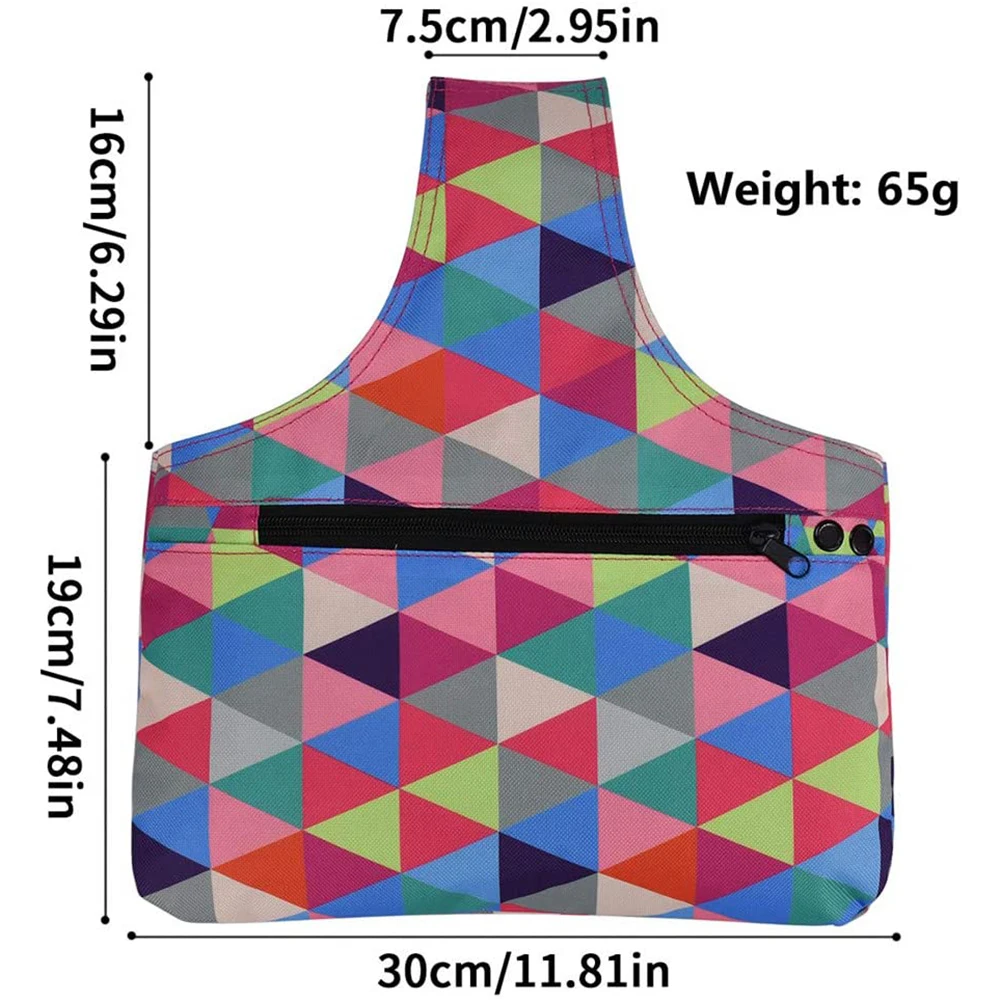 

Triangle Pattern Wool Storage Bag Organizador Yarn Tote Bag Yarn Storage Organizer Wool Ball Holder Tool Case Sewing Accessories