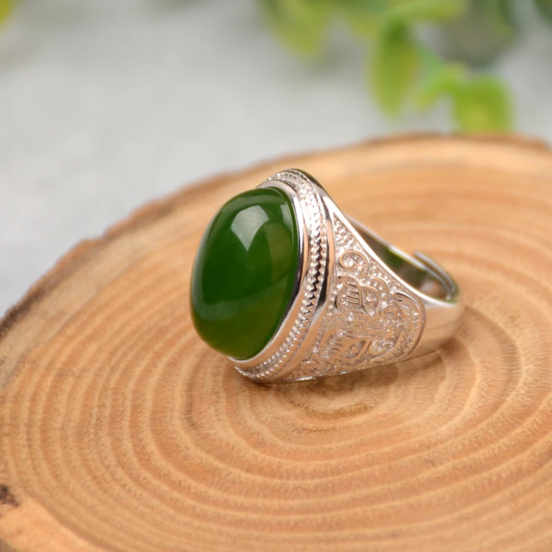 Мужское кольцо из нефрита и Tianyu мужское натурального регулируемый ремень|Кольца|