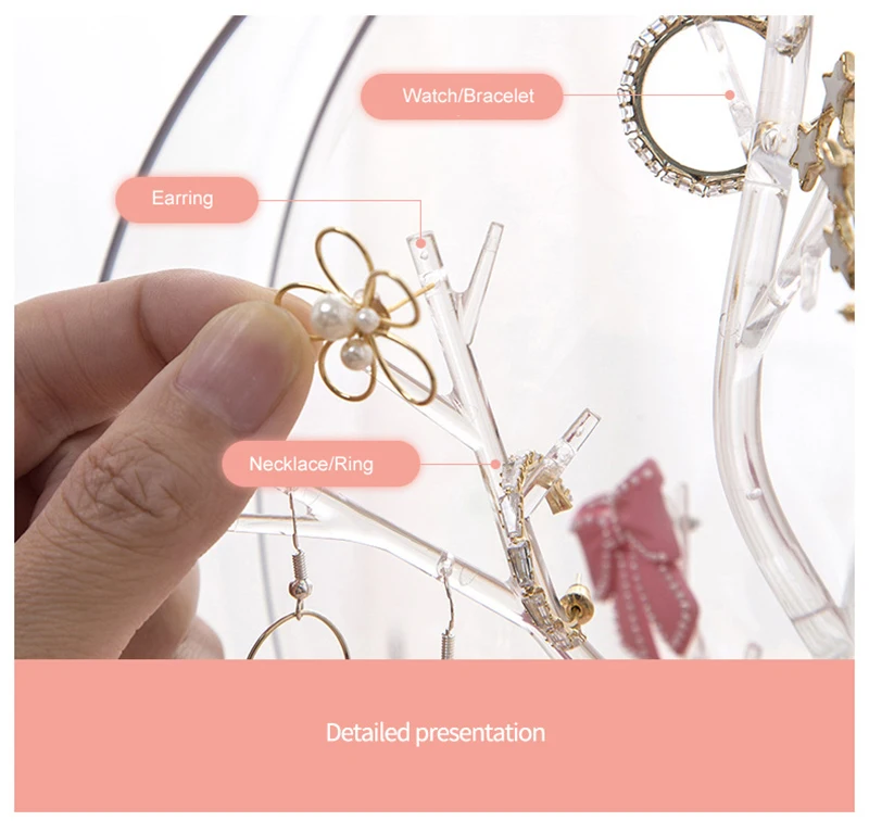 

Jewelry Storage Racks 2020 New Plastic Bulb Shape Jewelry Storage Rack Necklace Earrings Holder Display Stand Storage Jewelry