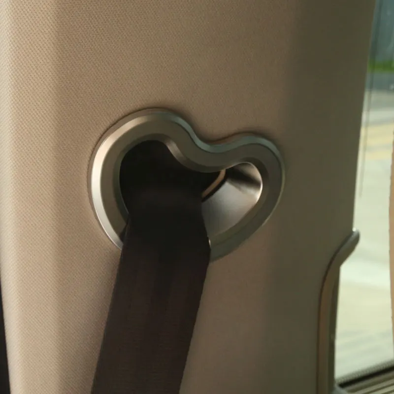 

Для Land Rover Discovery 4 LR4 автомобильный Стайлинг застежка для ремня безопасности заднего сиденья накладка наклейки аксессуары 2010-2016 набор из 2 шт.