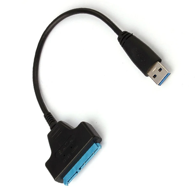 Конвертер USB кабель для передачи данных 3 0 порт Sata III SSD / HDD 2 5 дюйма черный/антрацит