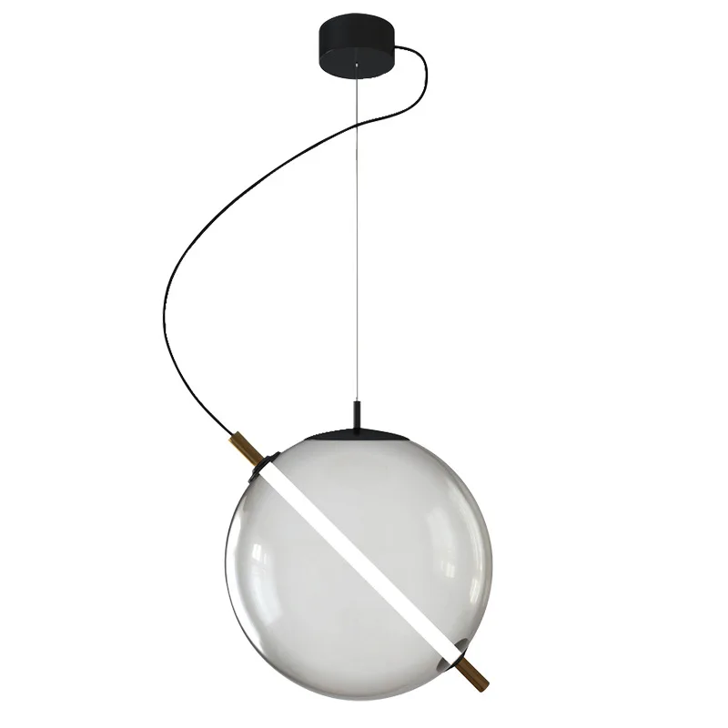 Nordic Simple Modern Creative Glass Bubble Ball Pendant Lamp For Living Room Children's Bedroom Shop Hanging Lamp
