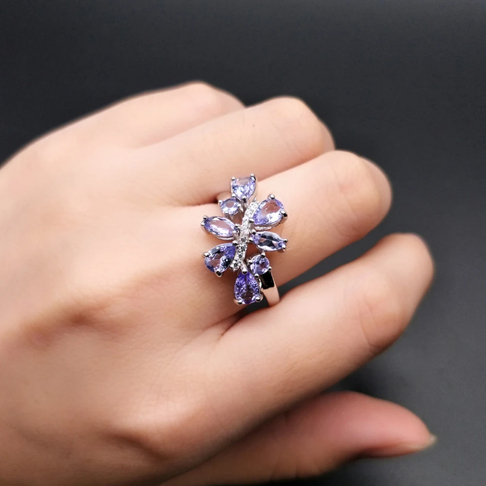 Женский ювелирный комплект из кольца и серёг серебра 925 пробы|Ювелирные наборы| |