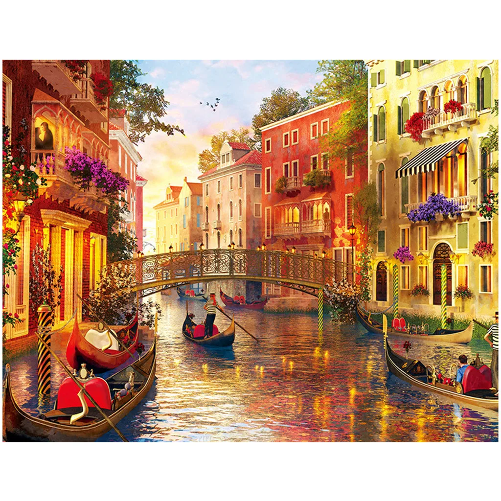

Adults Paper Puzzles 1000 Piece Large Landscape Game Interesting Toys Parent-child Interactive Toys Jigsaw rompecabezas