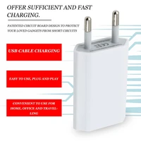portable patented circuit board design usb mobile phone power home wall charger adapter for iphone 3g 3gs 4 4s eu plug