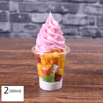 Моделирование Сливочное мороженое с сиропом образец фруктового Sundae модель поддельные для сливочного мороженого реквизит коробка для демонстрации камней в витрине искусственные sundae формы