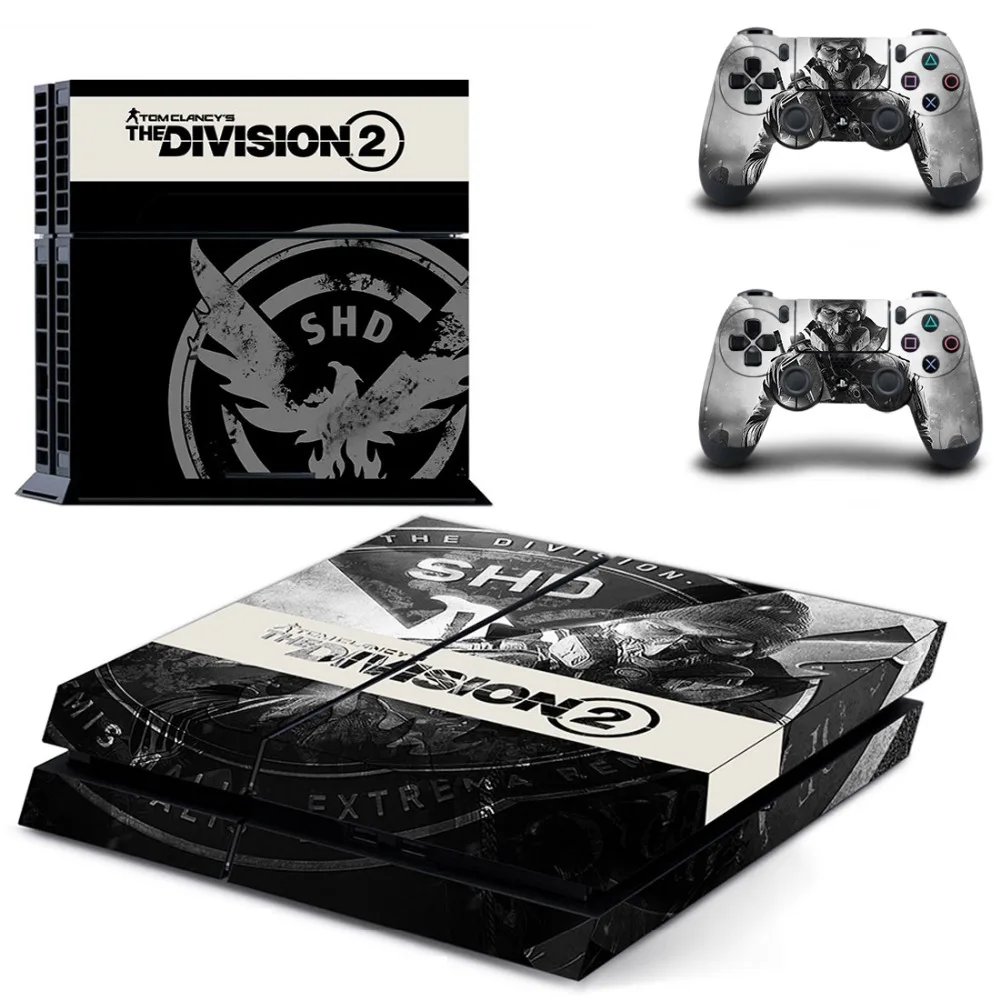 Наклейка The Division 2 PS4 s Play station 4 наклейки для консоли PlayStation и контроллера Скины