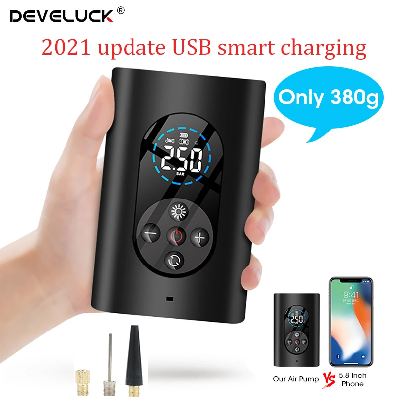 

12V Portable Electric Tire Inflator Mini Digital Car Air Pump Inflatable Wireless Electric Air Pump For Motorcycle Bicycle Tires
