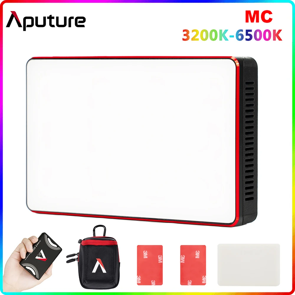 Портативная пленка Aputure AL-MC MC RGBWW мини-светильник HSI с полным цветовым управлением