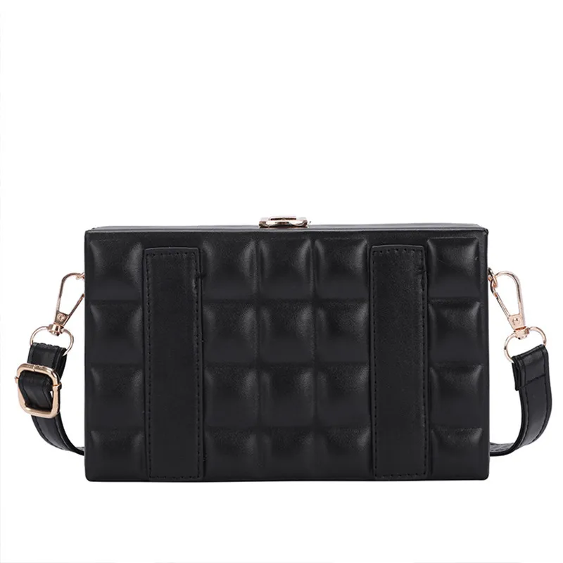 

Box Designer Mini PU Leather Crossbody Bags for Women 2021 Winter Branded Trend Shoulder Handbag Lady Travel Clutch