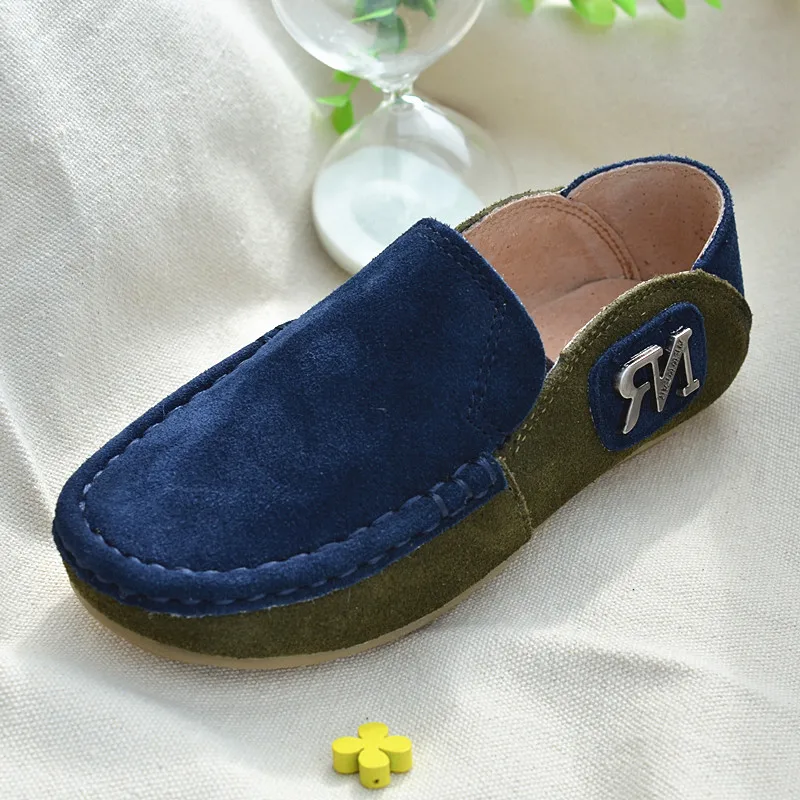 Цветная спортивная обувь из натуральной кожи и нубука для мальчиков|genuine leather shoes