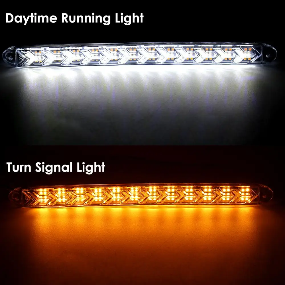 

Magic ColorM 25/32cm 2PCS Decorative LED Strip Light Daytime Running Light Flexible Turn Signal Warning Steering Fog Lamp