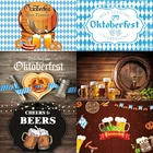 Фон для фотосъемки с изображением Октоберфеста пива украшение для вечеринки в честь Дня Рождения деревянный бочонок