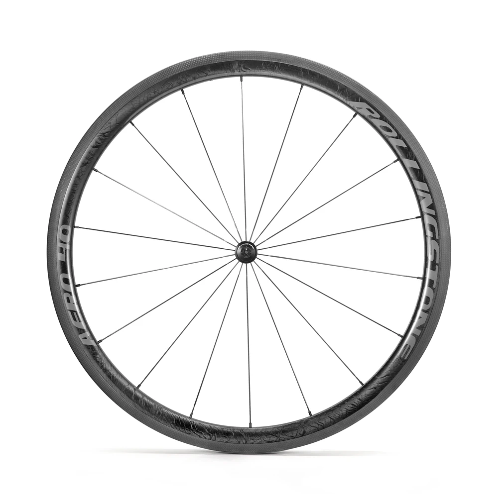 Günstig UCI Rolling Stone Fahrrad Räder Hinten Front High TG Carbon Laufradsatz 700C Klammer 40mm Aero Felge Rennrad Rad Set 1500g