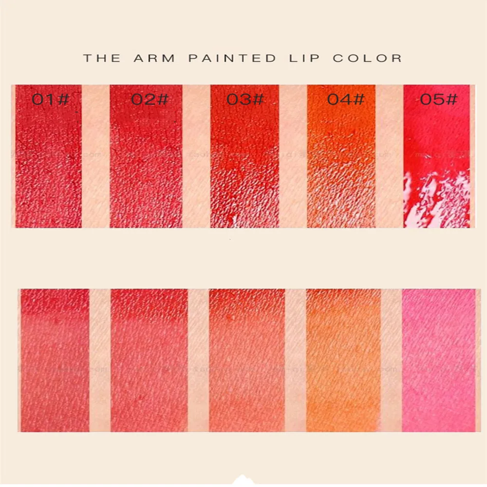 Жидкая матовая помада с красными фруктами конфетная татуировка прозрачный милый