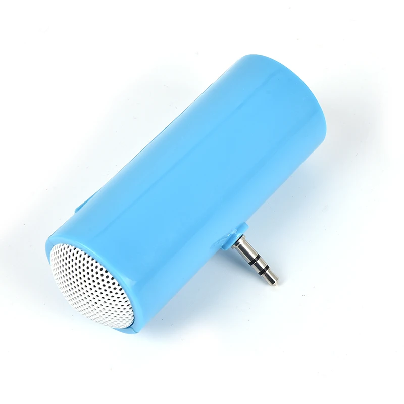 1PC 3.5mm Direct Insert Stereo Mini Speaker Microphone Portable MP3 Player color random | Электроника