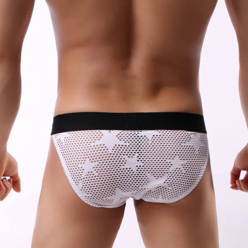 Пикантное нижнее белье мужские трусы брифы со звездами с высокой вилкой и низкой
