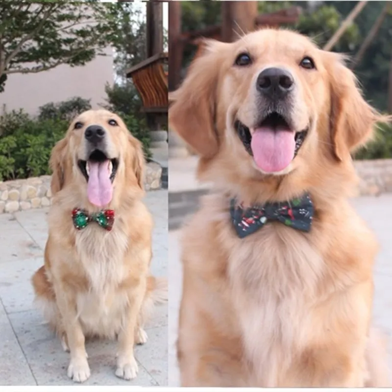 Товары для домашних животных ошейник собак в рождественском стиле регулируемые