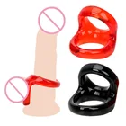 Кольца с кольцами для продления эякуляции, эротические секс-игрушки для мужчин