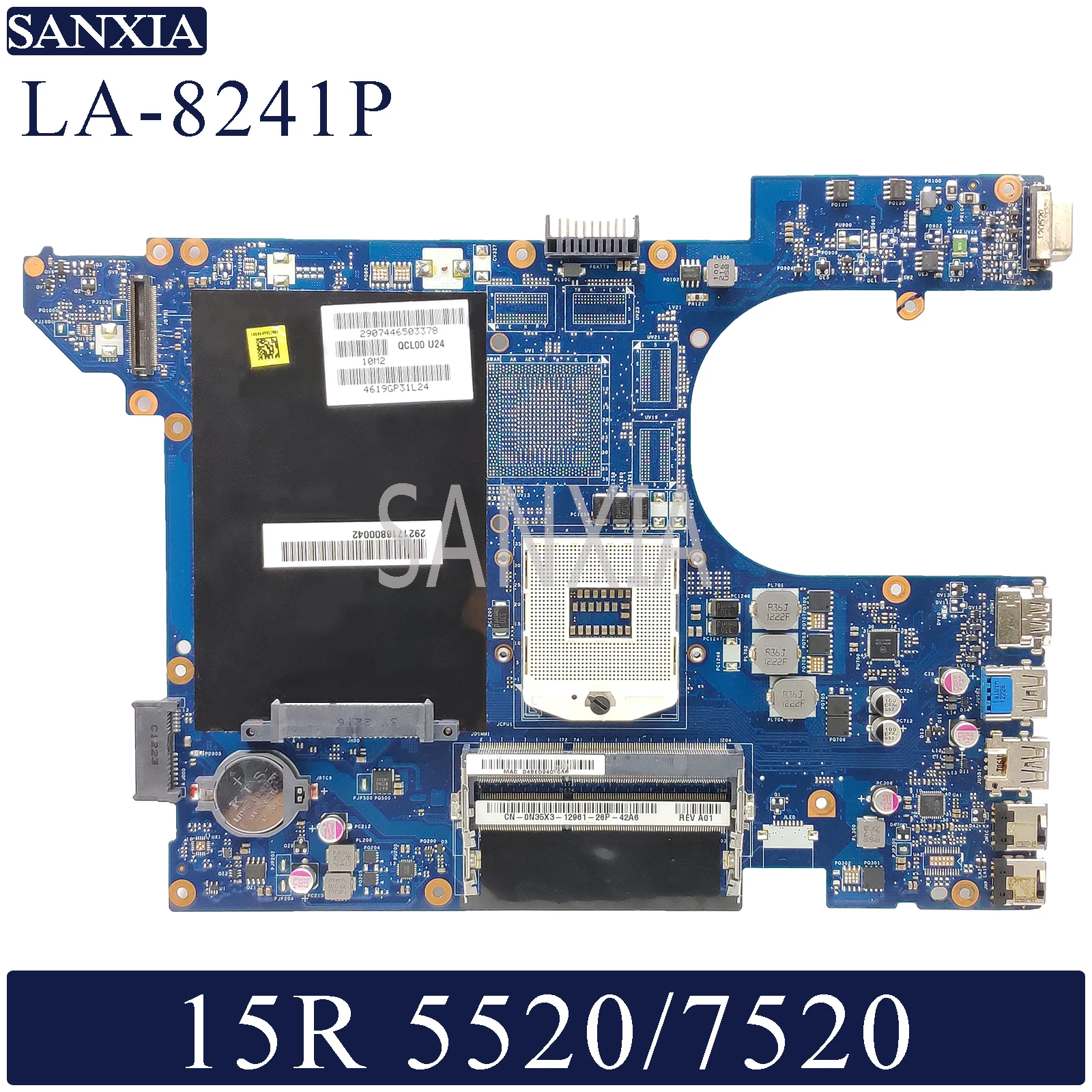 KEFU LA-8241P материнская плата для ноутбука Dell Inspiron 15R-5520 7520 оригинальная материнская плата