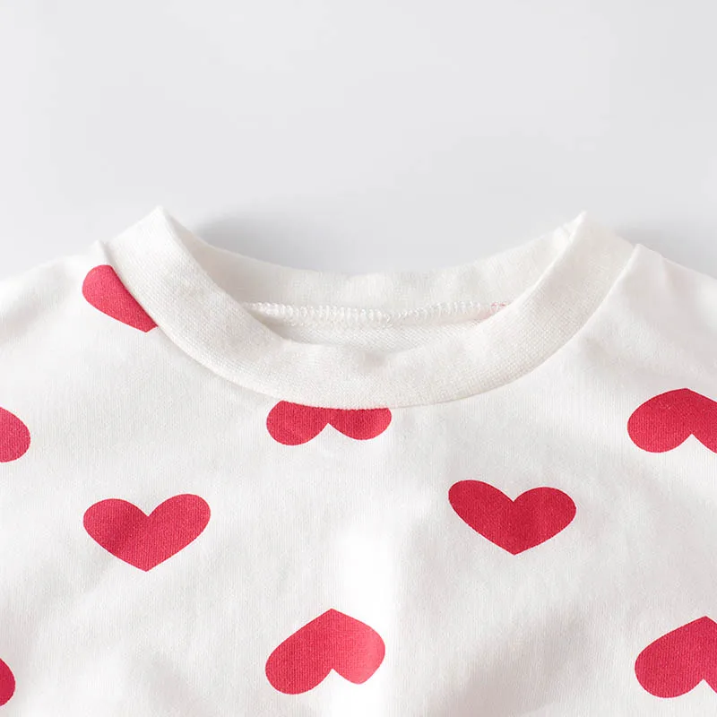 Боди для новорожденных милое хлопковое боди с длинным рукавом маленьких девочек