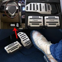 3pc2pc car foot pedals treadle cover pad aluminium alloy mannual auto vehicle non slip accelerator brake pedal cover set l1